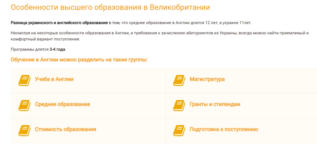 Пример организации перелинковки