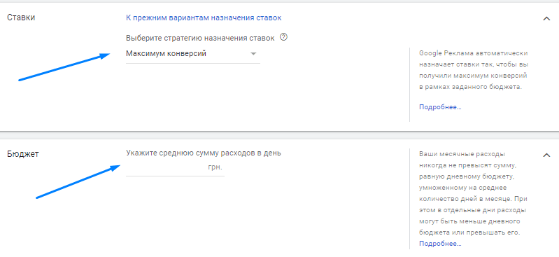 Выбор стратегии назначения ставок